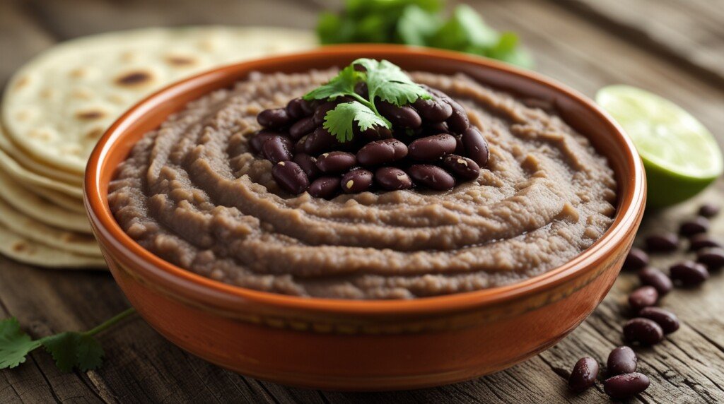 refried black beans