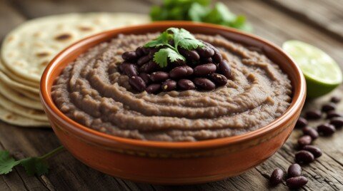 refried black beans
