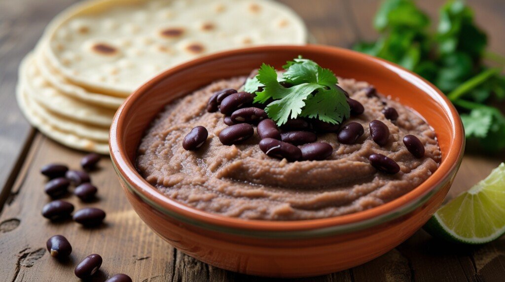 refried black beans