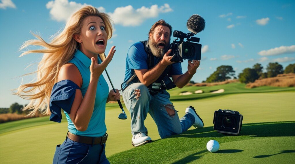 Dylan Dreyer Accidentally Hit her Cameraman with a Golf Ball